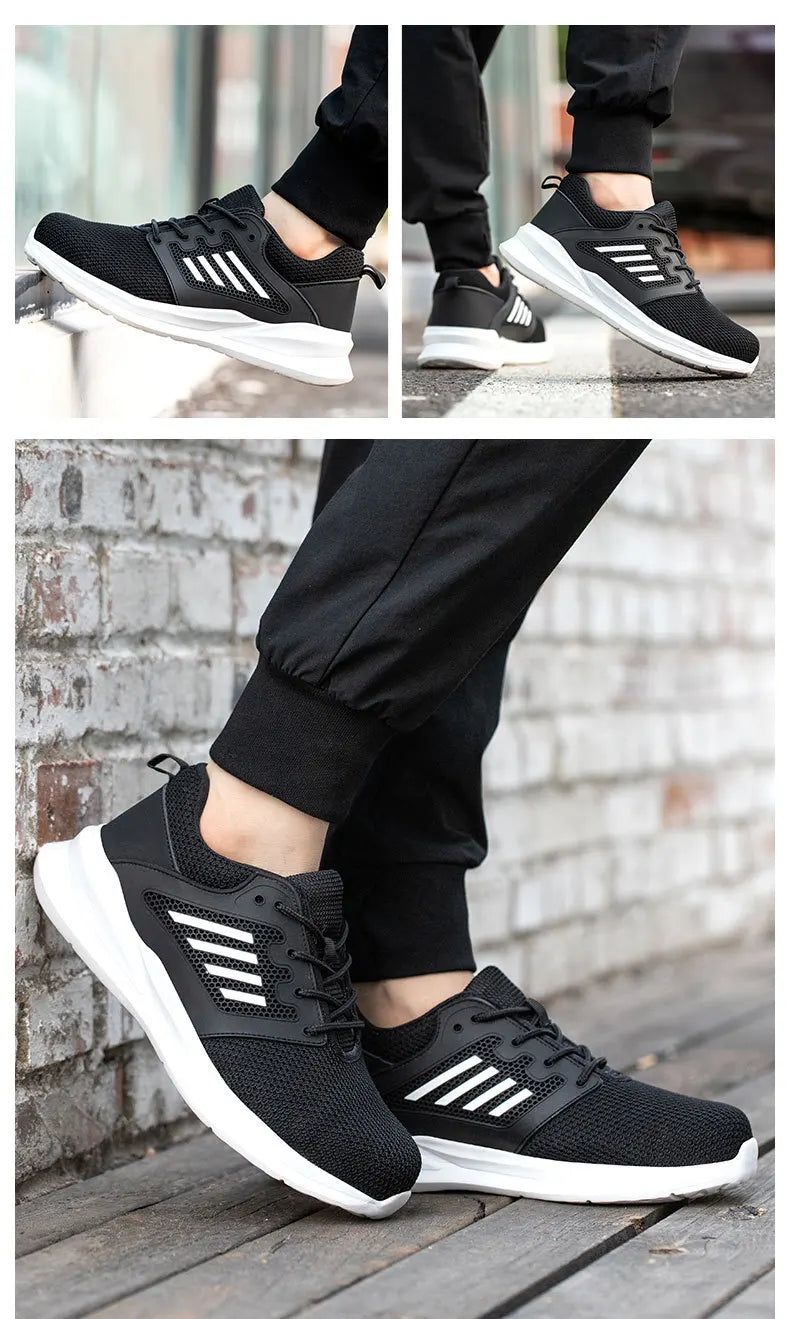 Ultra-Light Mesh Safety Shoes – Breathable & Shock-Absorbing