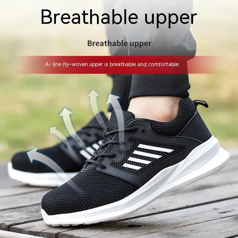 Ultra-Light Mesh Safety Shoes – Breathable & Shock-Absorbing