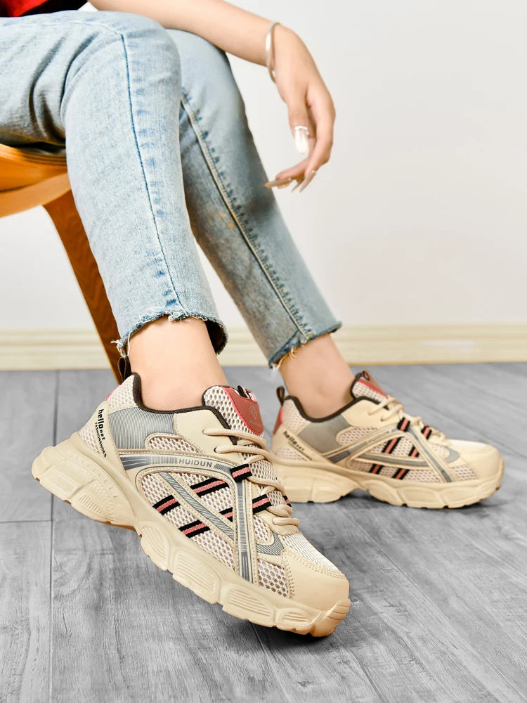 HUIDUN 2 Chaussures de sécurité en mesh pour femmes – Chaussures de travail légères avec embout en acier