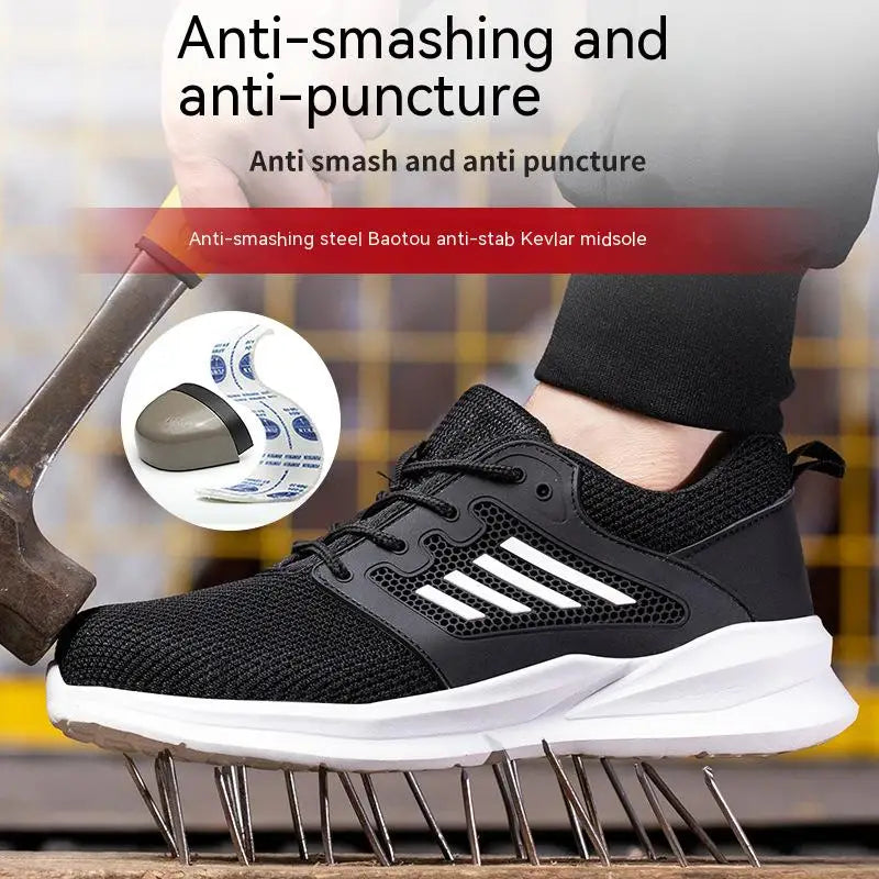 Ultra-Light Mesh Safety Shoes – Breathable & Shock-Absorbing