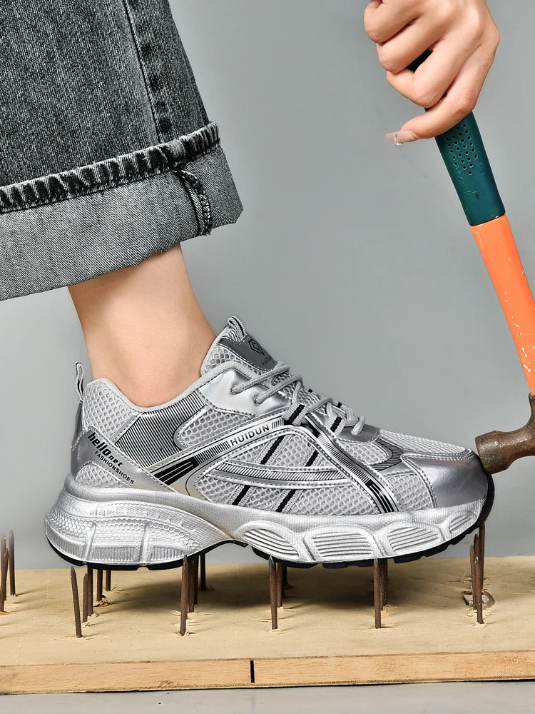 HUIDUN Alloy Safety Sneakers – Women's Futuristic Work Shoes with Serious Protection