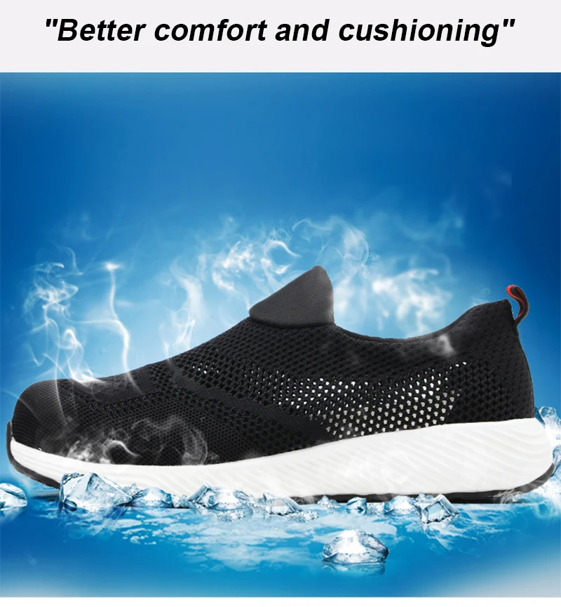 FeatherFlex Summer Work Shoes – Ultralight, Breathable, and Steel-Protected