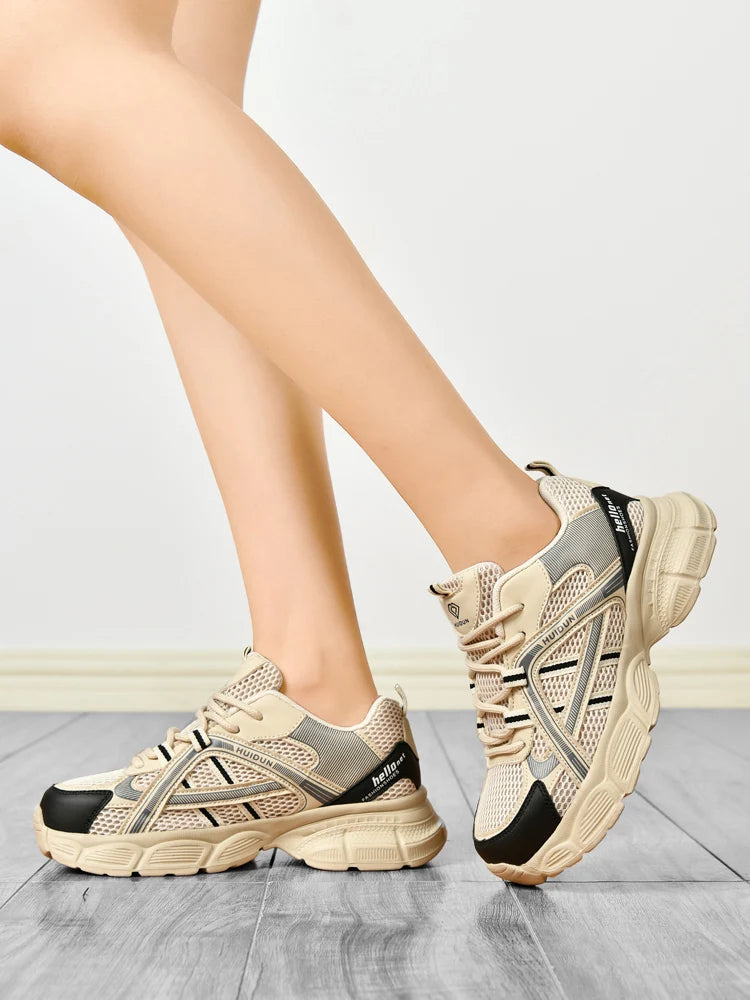 HUIDUN 2 Chaussures de sécurité en mesh pour femmes – Chaussures de travail légères avec embout en acier