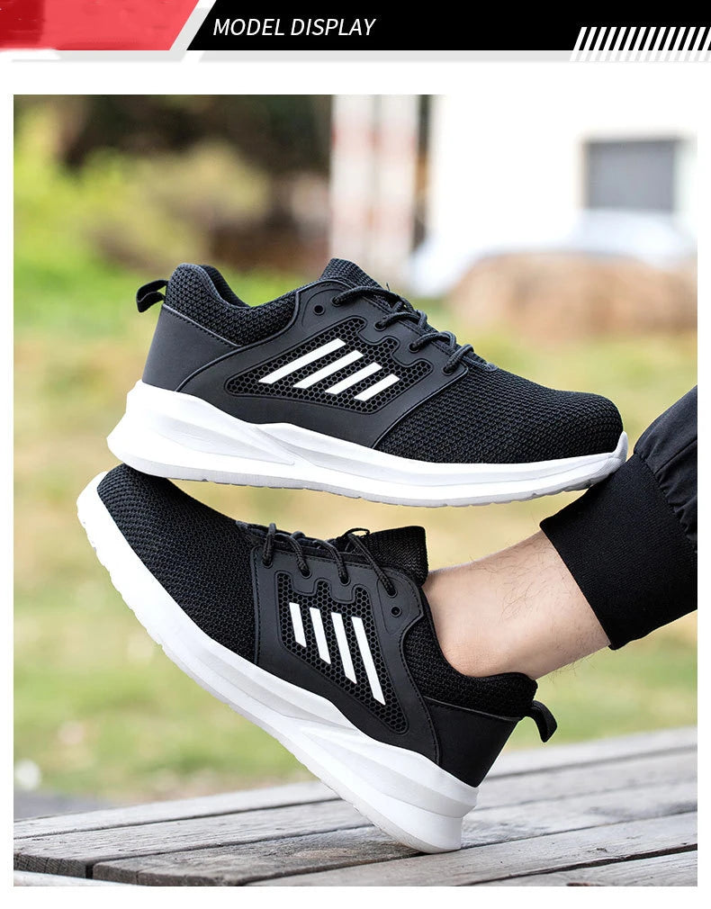 Ultra-Light Mesh Safety Shoes – Breathable & Shock-Absorbing