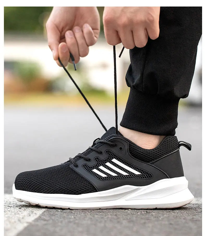 Ultra-Light Mesh Safety Shoes – Breathable & Shock-Absorbing