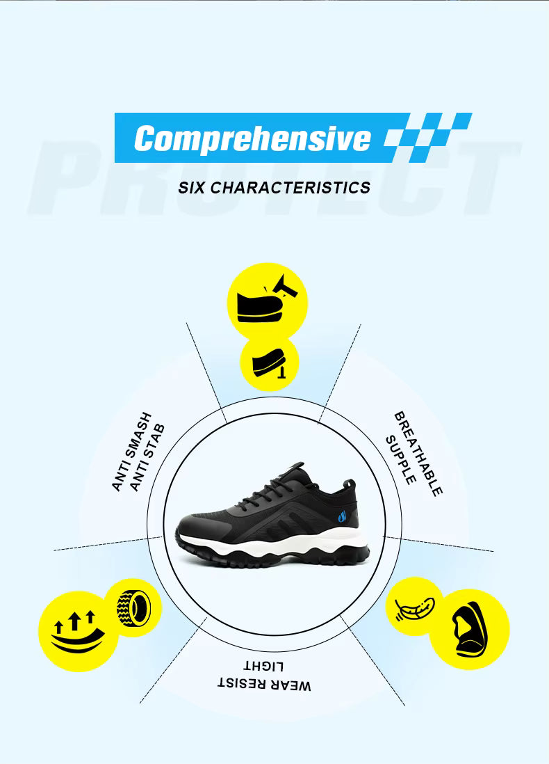 DianSen Trec - Steel Toe Work Shoes