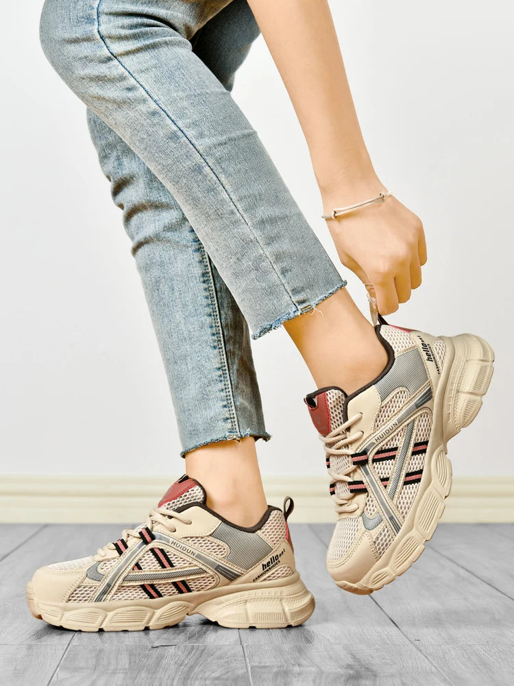 HUIDUN 2 Chaussures de sécurité en mesh pour femmes – Chaussures de travail légères avec embout en acier