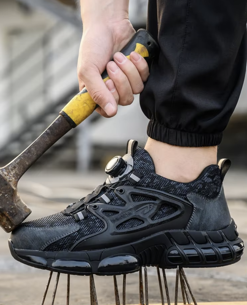 Durable Performance Tactical Sneakers – All Black Edition