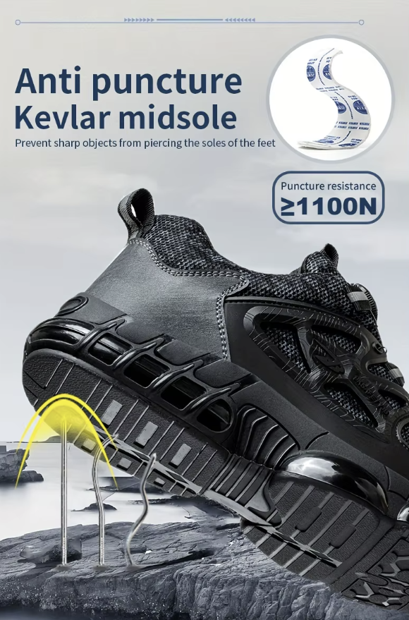 Durable Performance Tactical Sneakers – All Black Edition