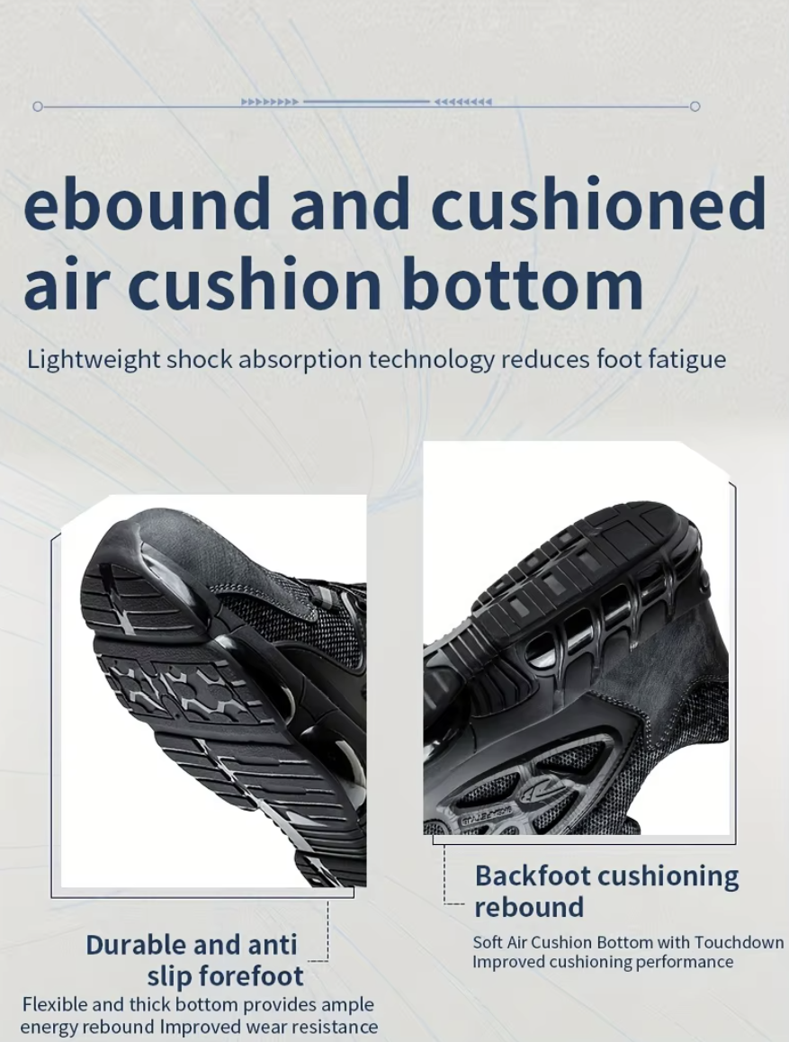 Durable Performance Tactical Sneakers – All Black Edition