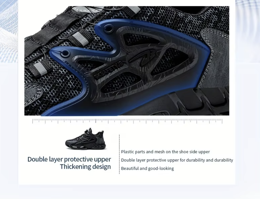 Durable Performance Tactical Sneakers – All Black Edition