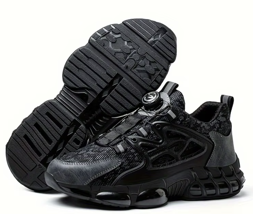 Durable Performance Tactical Sneakers – All Black Edition