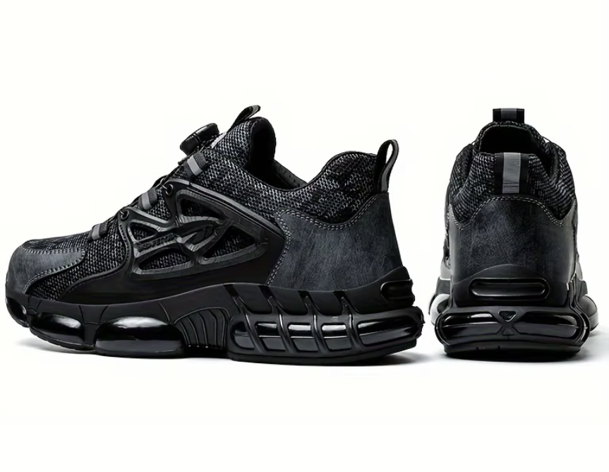 Durable Performance Tactical Sneakers – All Black Edition