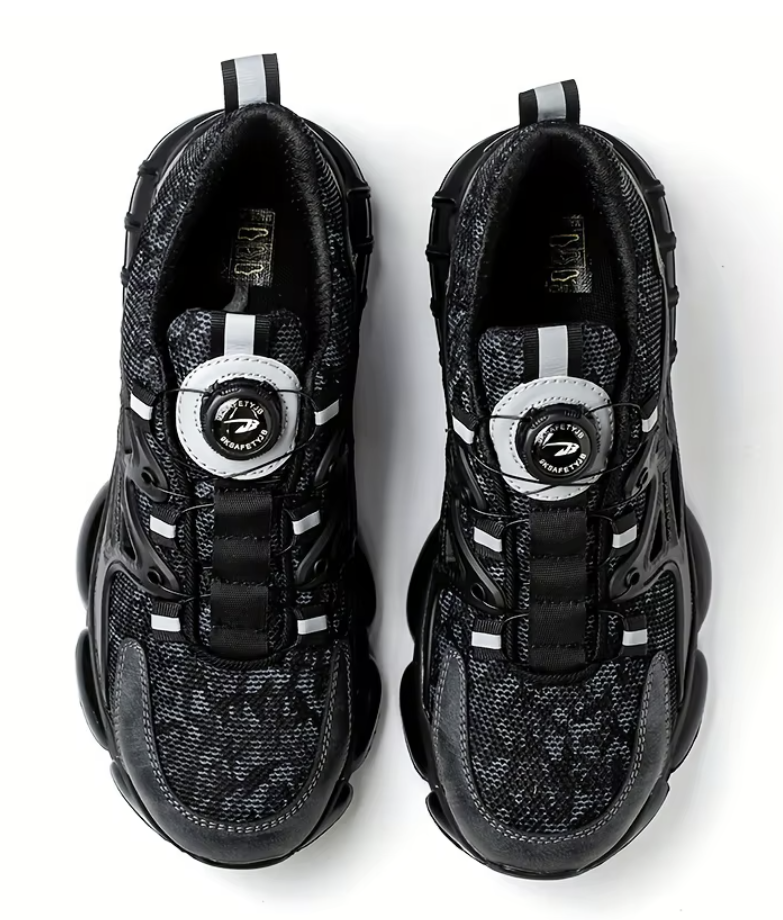 Durable Performance Tactical Sneakers – All Black Edition