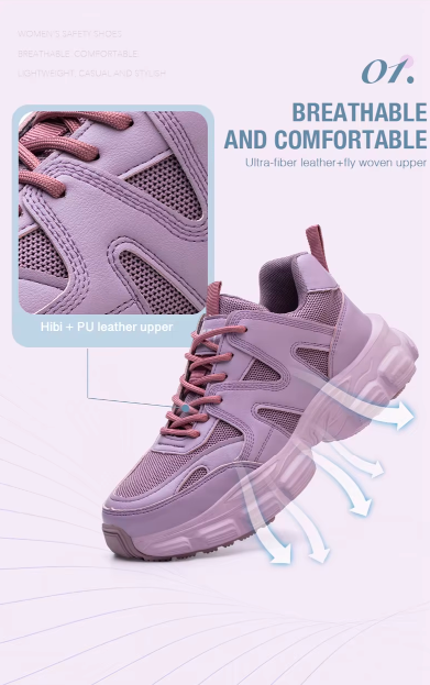 TITAN Glow Women's Safety Sneakers – Bold Looks, Serious Protection