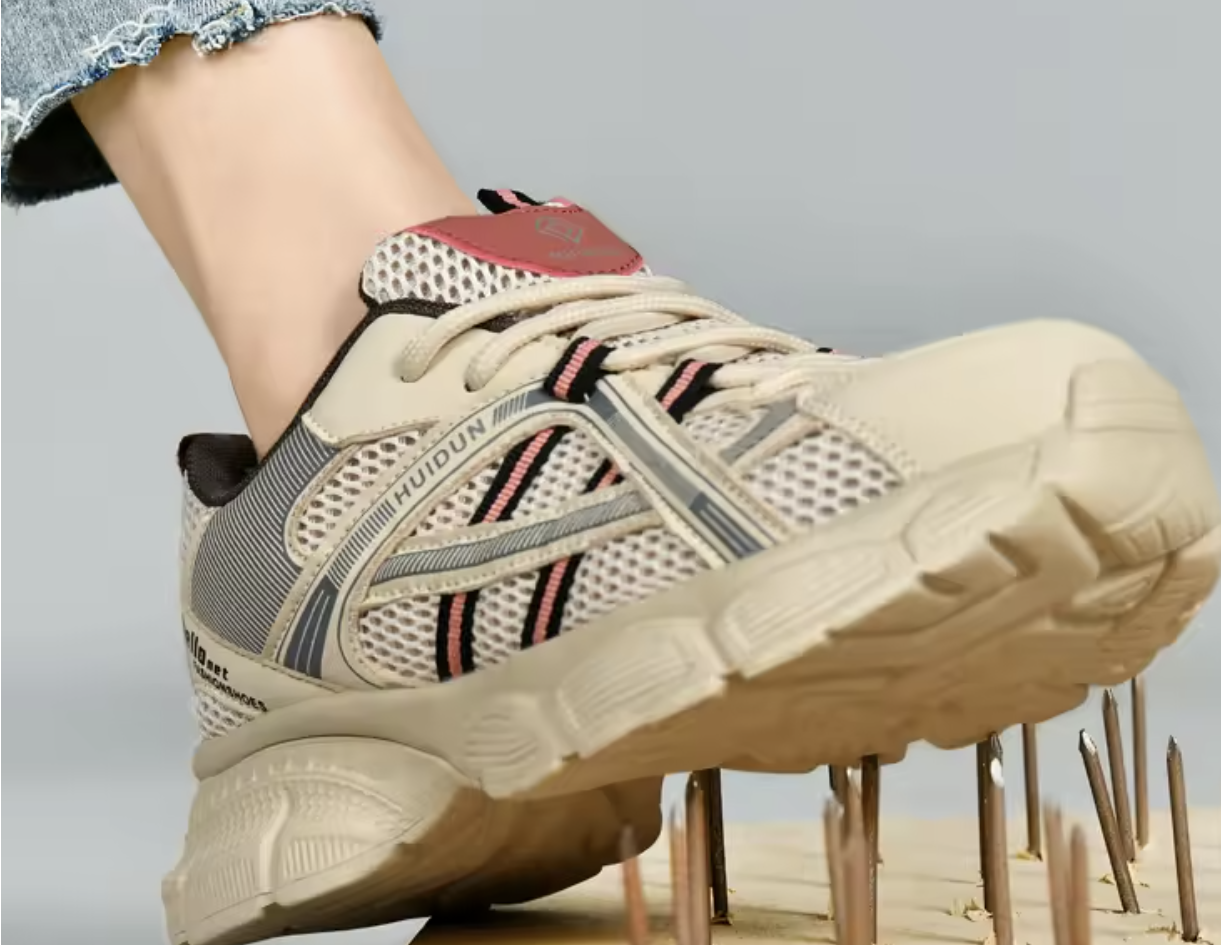 HUIDUN 2 Chaussures de sécurité en mesh pour femmes – Chaussures de travail légères avec embout en acier