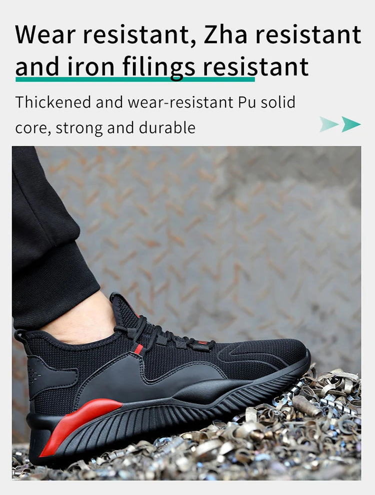 FlexGrip Lightweight Work Sneakers – Summer Steel Toe Shoes