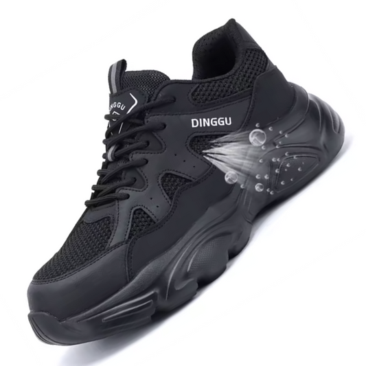 DINGGU Unisex Safety Sneakers – Lightweight Steel Toe Work Shoes