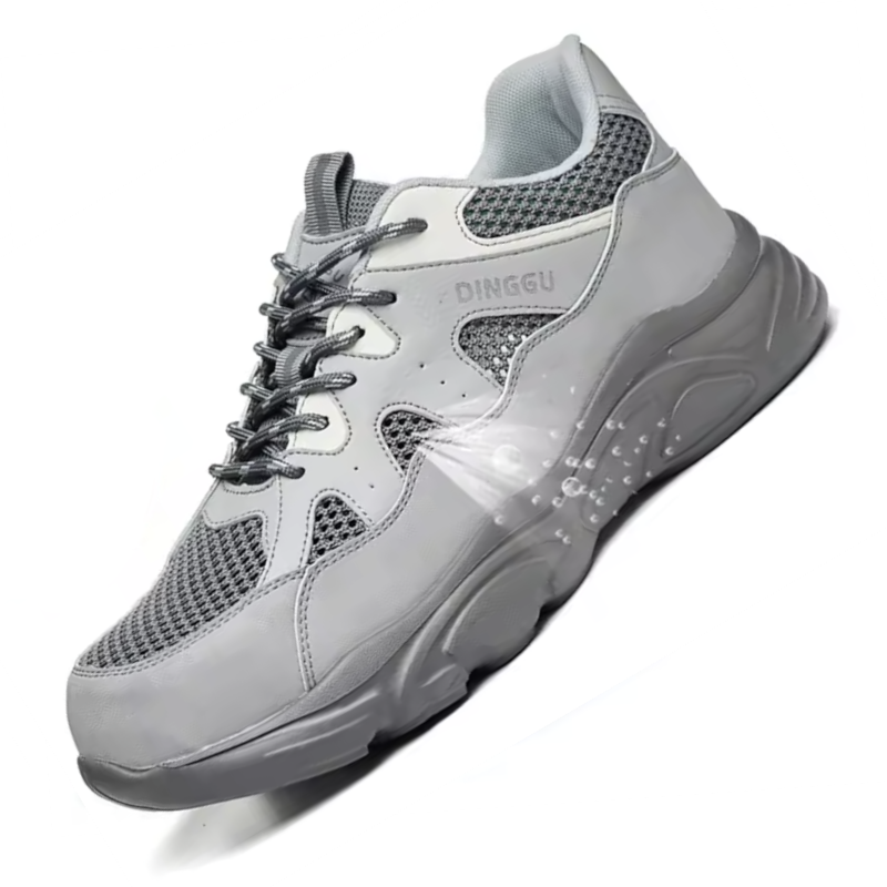 DINGGU Unisex Safety Sneakers – Lightweight Steel Toe Work Shoes