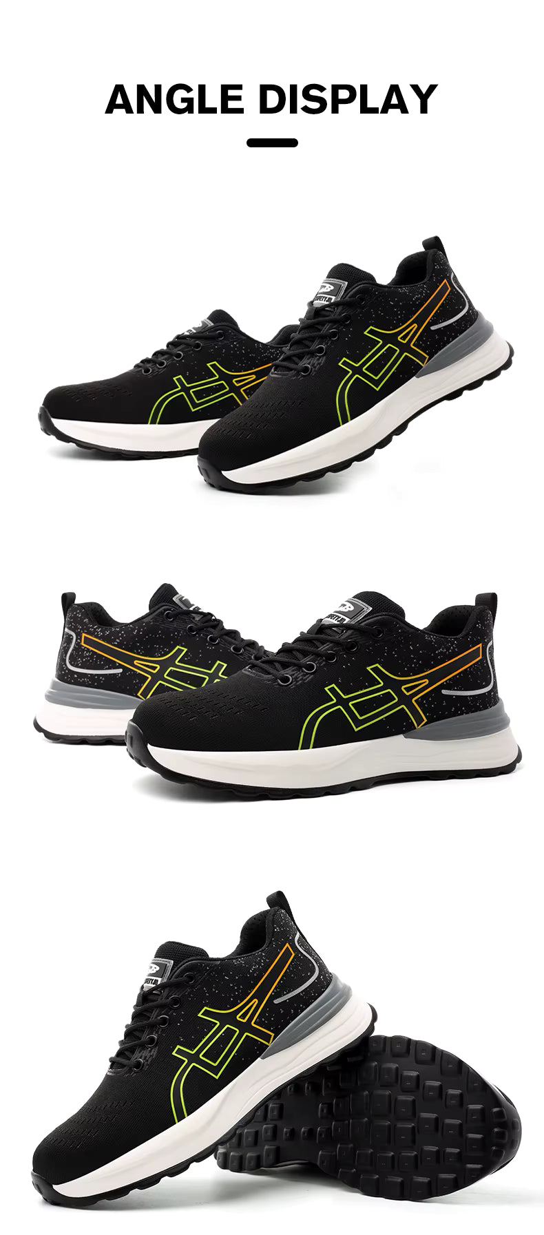 Ventra Safety Sneakers - Steel Toe Work Shoes