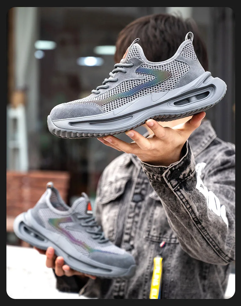 AirCore Safety Sneakers – Lightweight, Summer-Built, and Tough Where It Counts