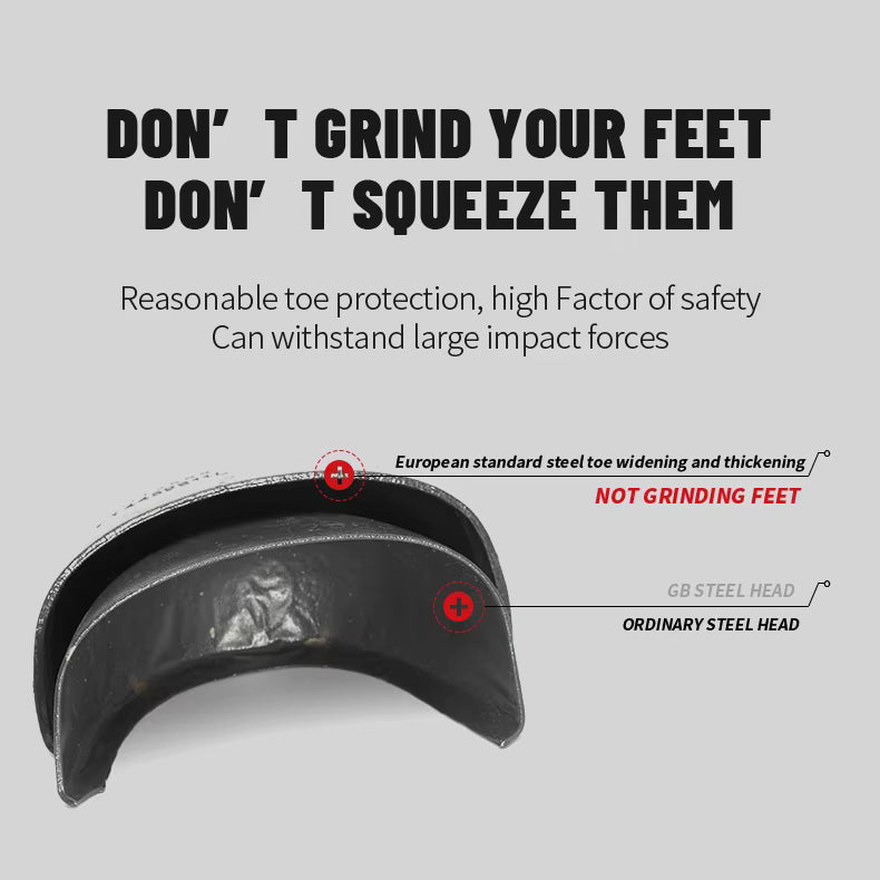 PowerGuard Slip-On Safety Sneakers – All-Black Steel Toe Work Shoes Bold