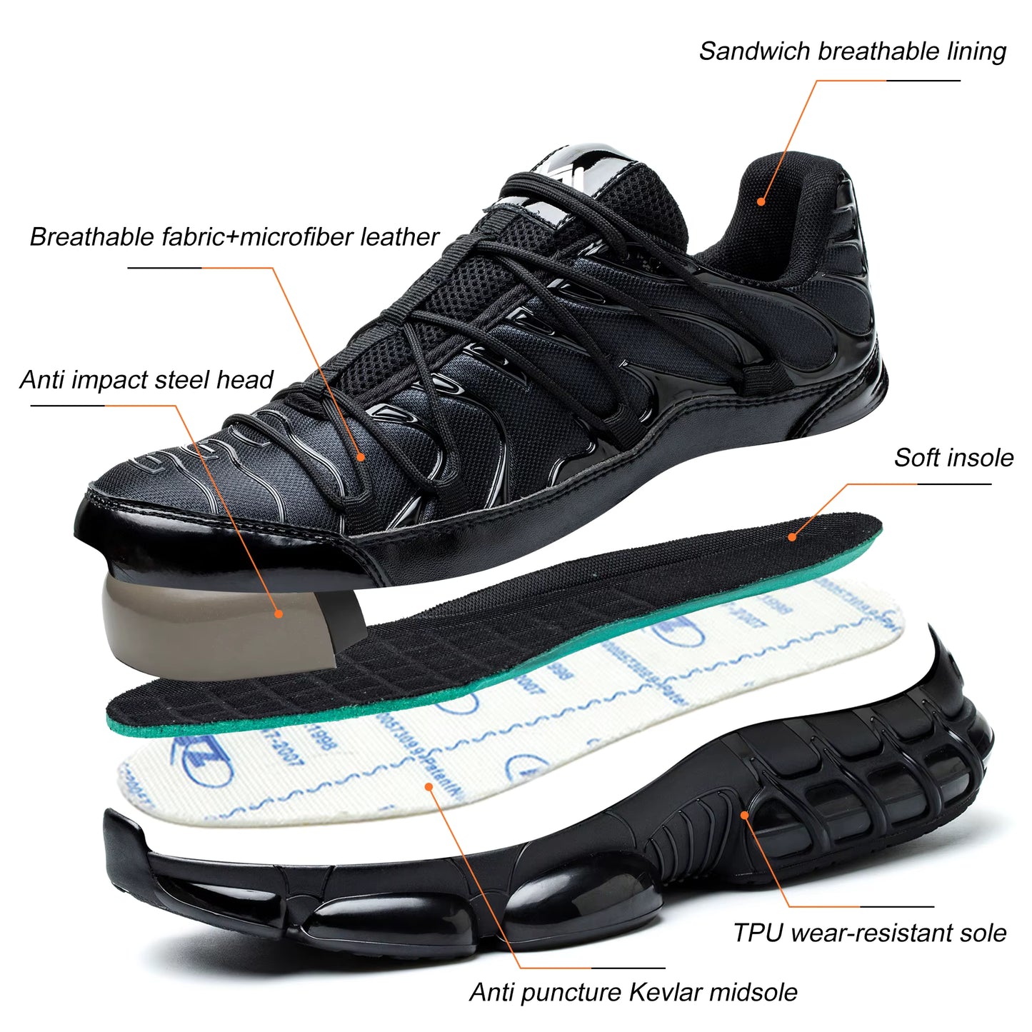 Air TN Plus Safety Sneakers - Stylish Protection Meets All-Day Comfort