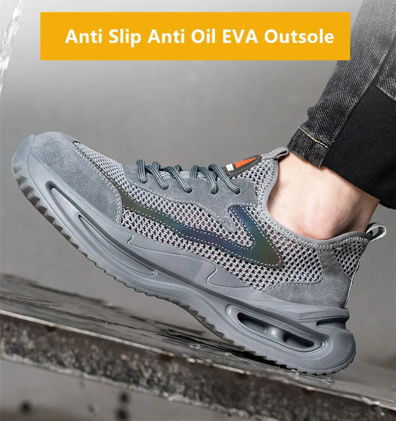 AirCore Safety Sneakers – Lightweight, Summer-Built, and Tough Where It Counts