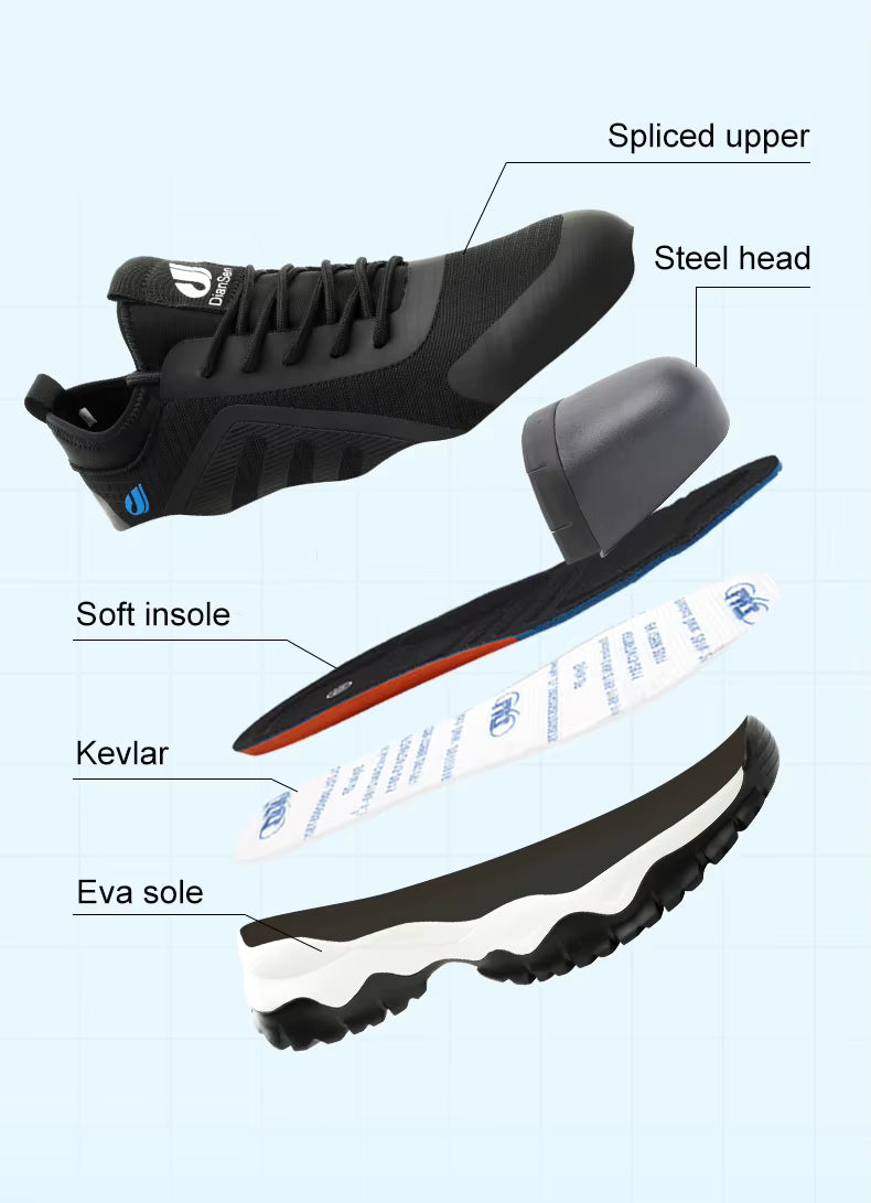 DianSen Trec - Steel Toe Work Shoes