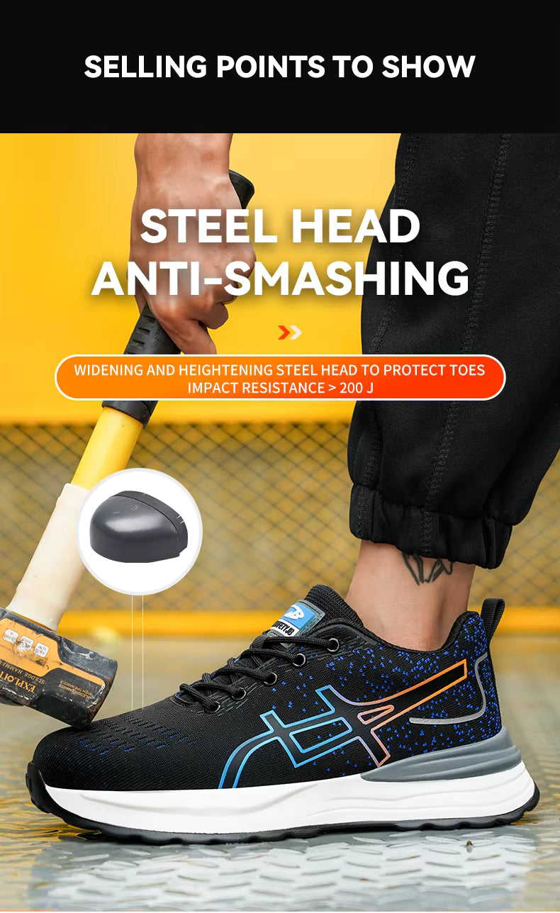 Ventra Safety Sneakers - Steel Toe Work Shoes