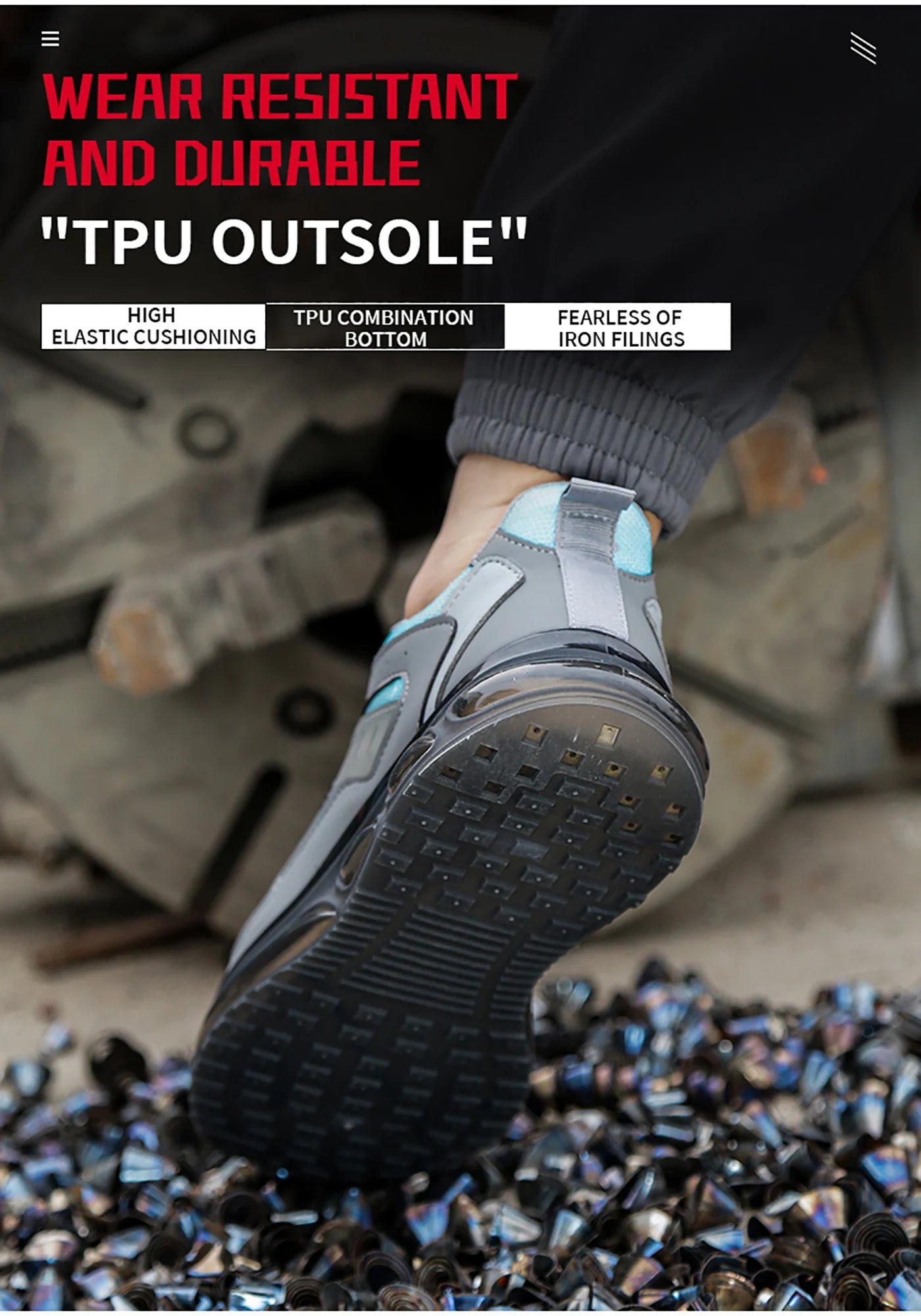 Finggu Air-Cushion Safety Sneakers – Heavy-Duty Work Shoes