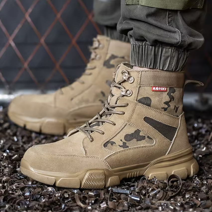 Tactical Durability – Rugged Military-Style Work Boots