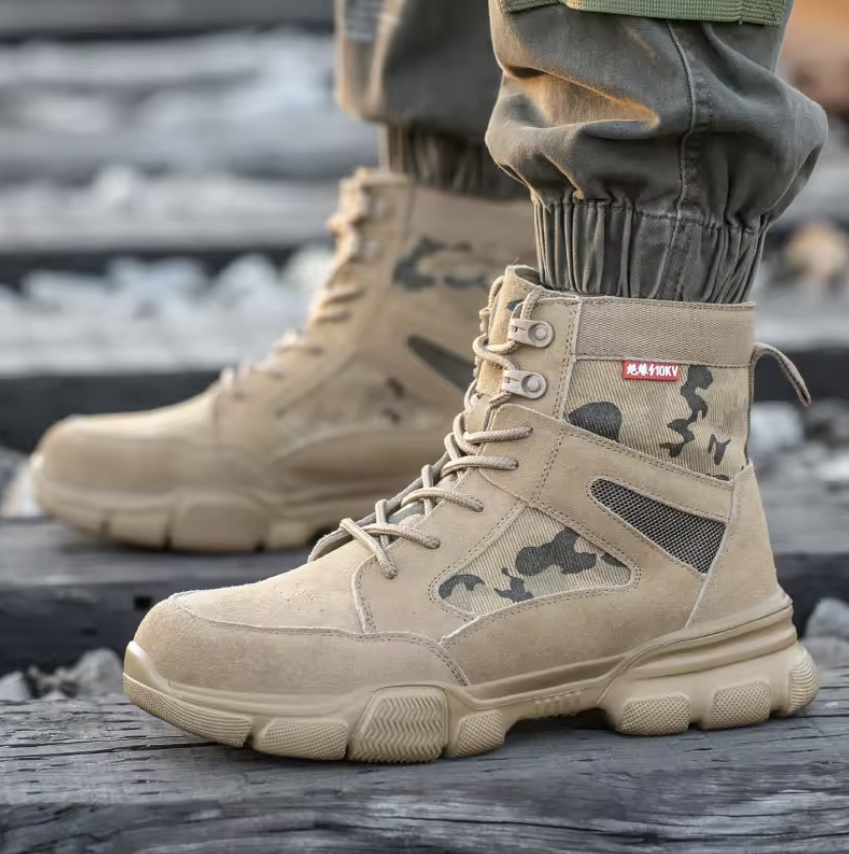 Tactical Durability – Rugged Military-Style Work Boots