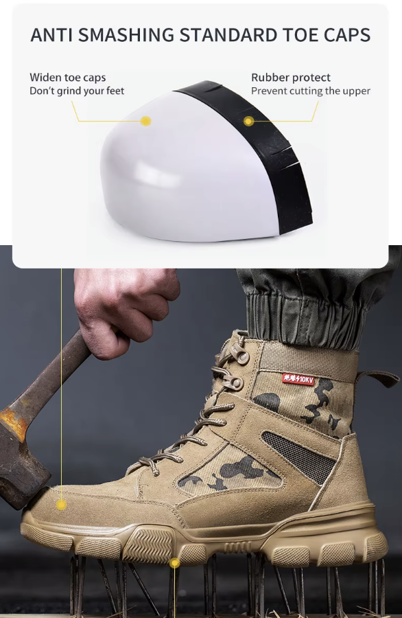 Tactical Durability – Rugged Military-Style Work Boots