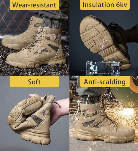 Tactical Durability – Rugged Military-Style Work Boots