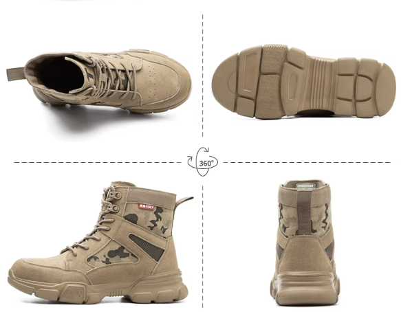 Tactical Durability – Rugged Military-Style Work Boots