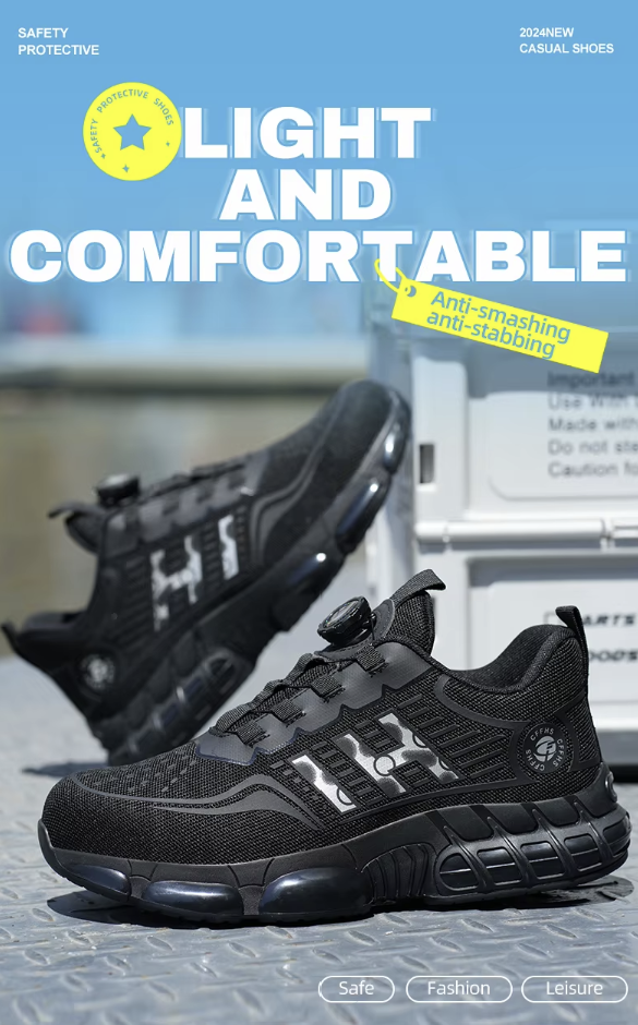 All-Terrain Safety Sneakers – Stealth Black Camo