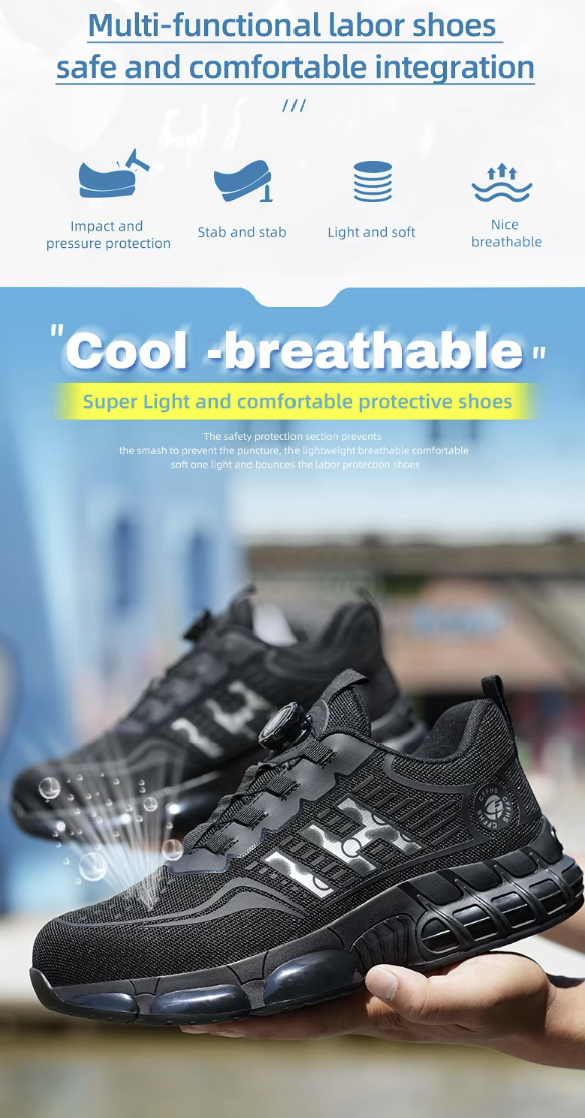 All-Terrain Safety Sneakers – Stealth Black Camo