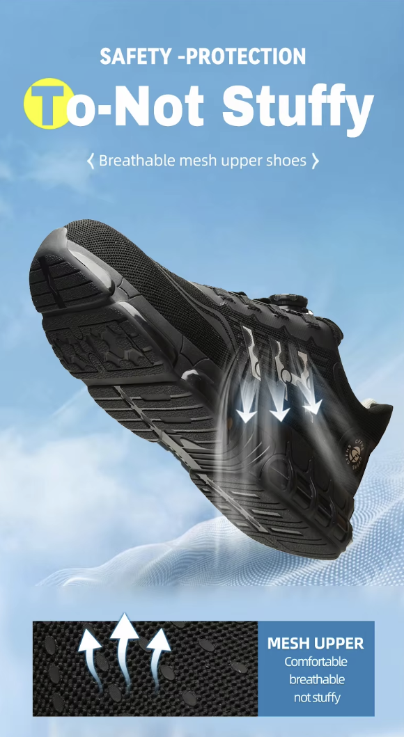 All-Terrain Safety Sneakers – Stealth Black Camo