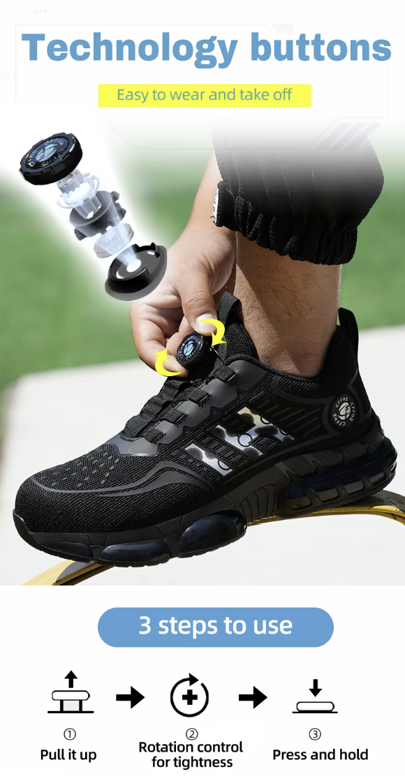 All-Terrain Safety Sneakers – Stealth Black Camo