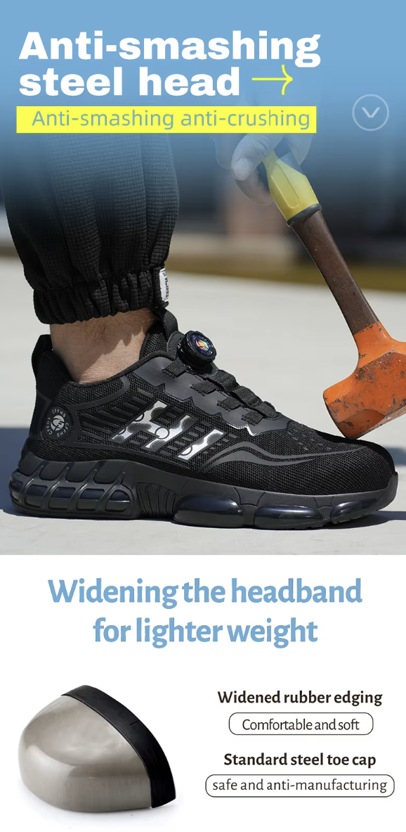 All-Terrain Safety Sneakers – Stealth Black Camo