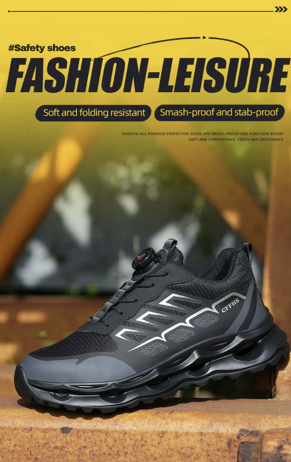 All-Terrain Safety Sneakers – Jet Black Stealth