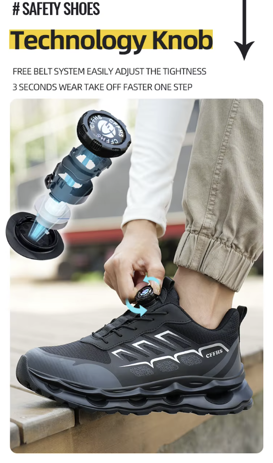 All-Terrain Safety Sneakers – Jet Black Stealth