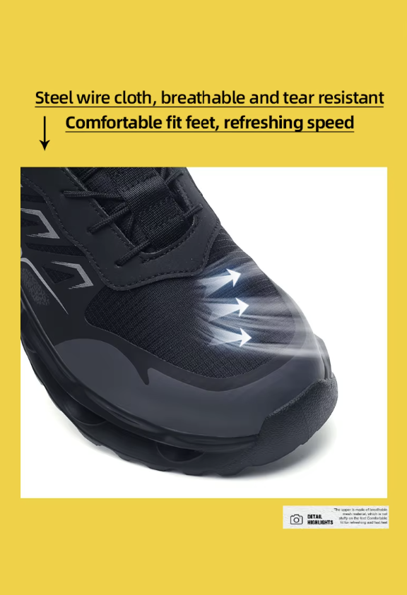 All-Terrain Safety Sneakers – Jet Black Stealth