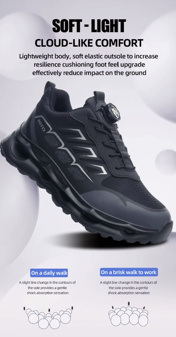 All-Terrain Safety Sneakers – Jet Black Stealth