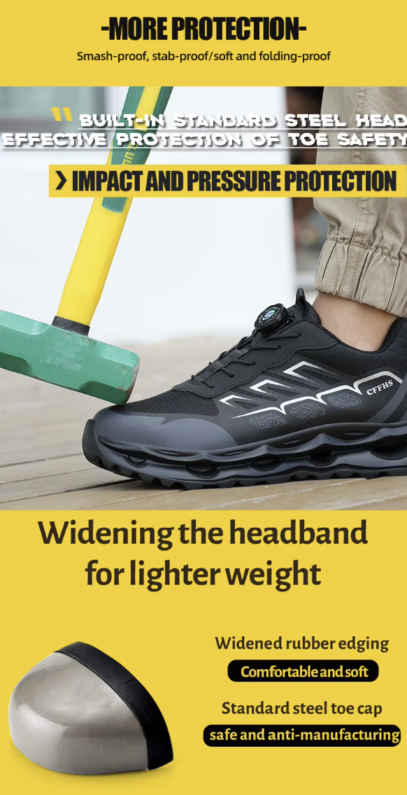 All-Terrain Safety Sneakers – Jet Black Stealth