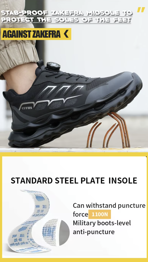 All-Terrain Safety Sneakers – Jet Black Stealth