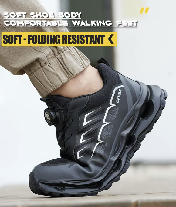 All-Terrain Safety Sneakers – Jet Black Stealth