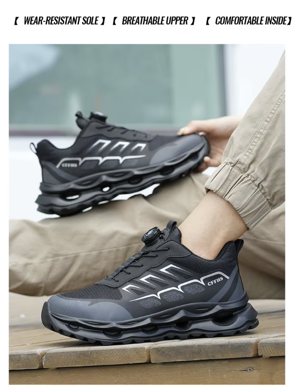 All-Terrain Safety Sneakers – Jet Black Stealth