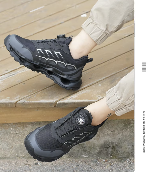 All-Terrain Safety Sneakers – Jet Black Stealth